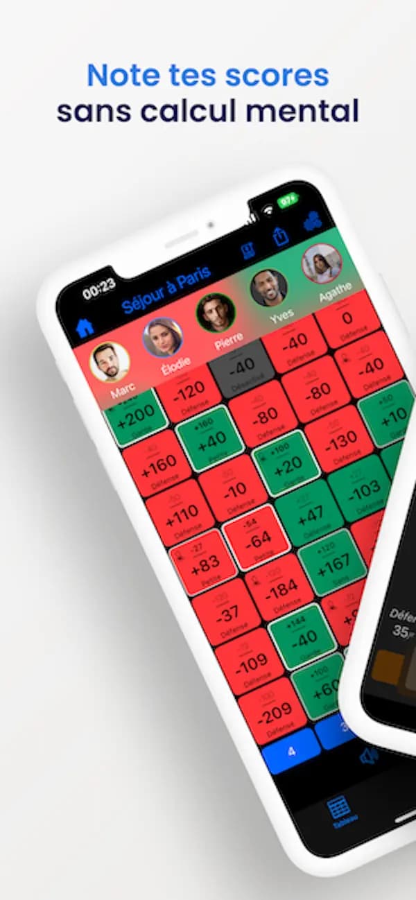 Capture d'écran de l'application Taromètre numéro 1
